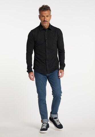 DreiMaster Maritim Slim fit Overhemd in Zwart