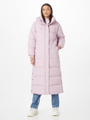 Oasis Winter Coat in Pink: front