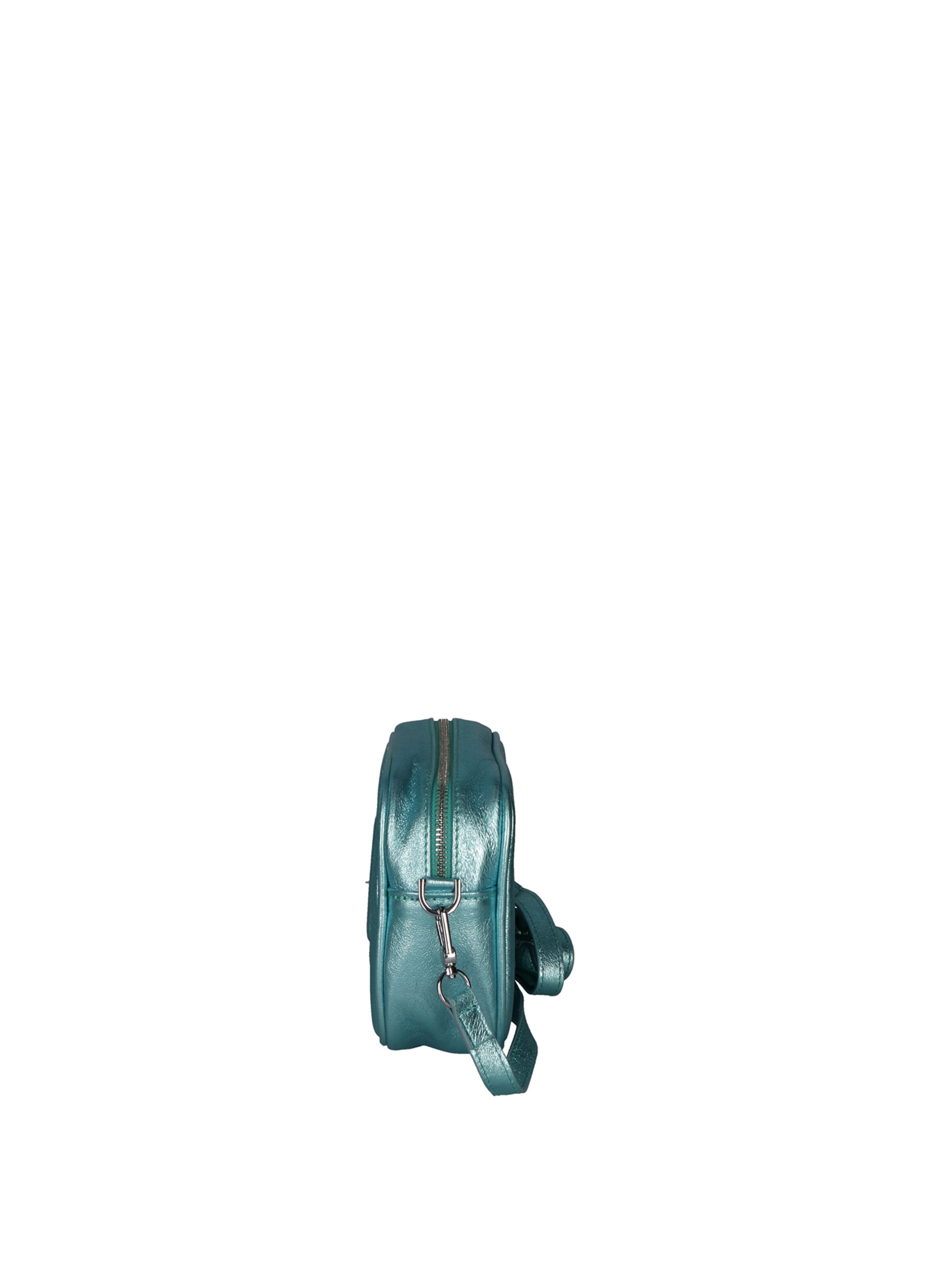 Borsa a tracolla 'Borsa a Tracolla Donna Pelle Laminata con Zip' di Virginia Rhinè in blu