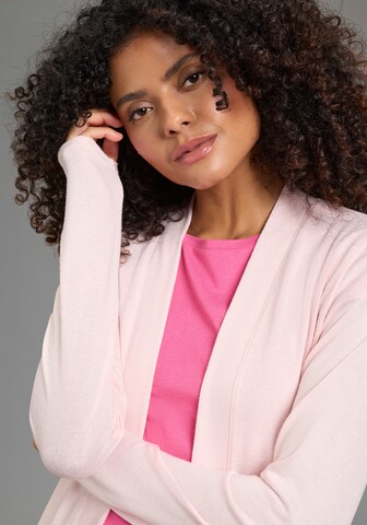 LAURA SCOTT Knit Cardigan in Pink