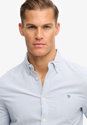 Superdry Comfort fit Button Up Shirt 'Oxford Preppy' in Blue