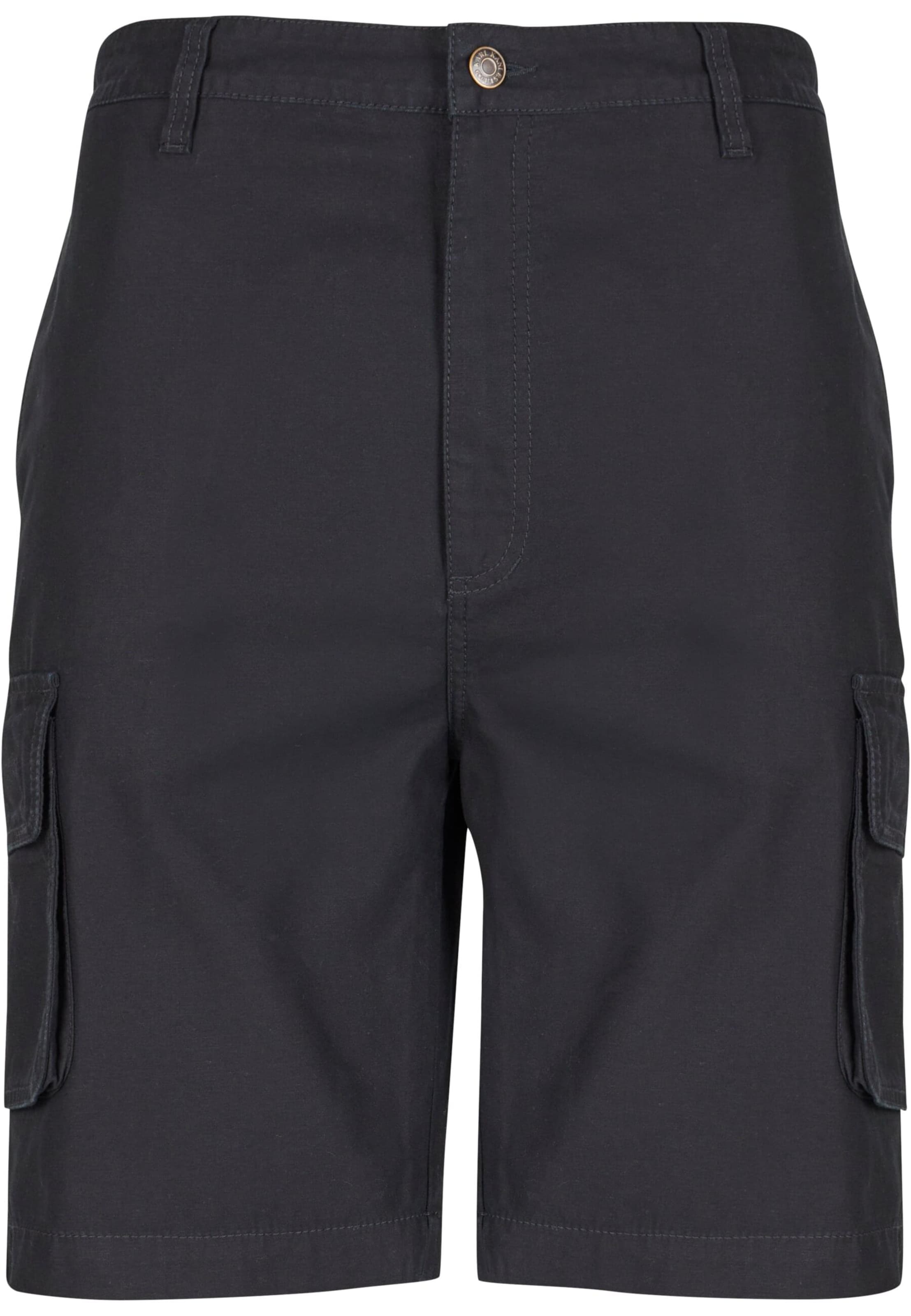 Karl Kani Regular Cargo trousers in Black: front
