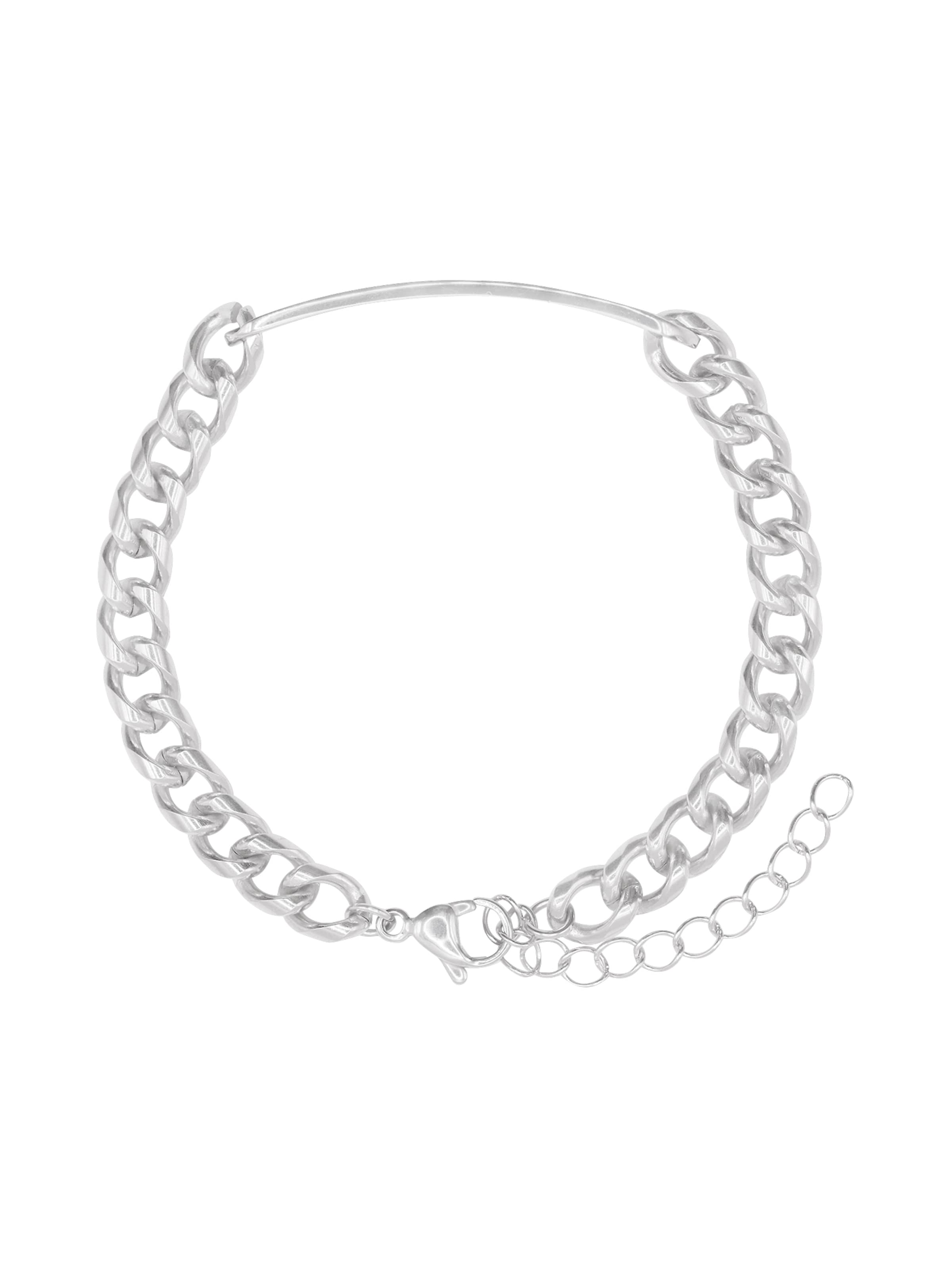 Heideman Armband 'Roman' in Zilver: voorkant