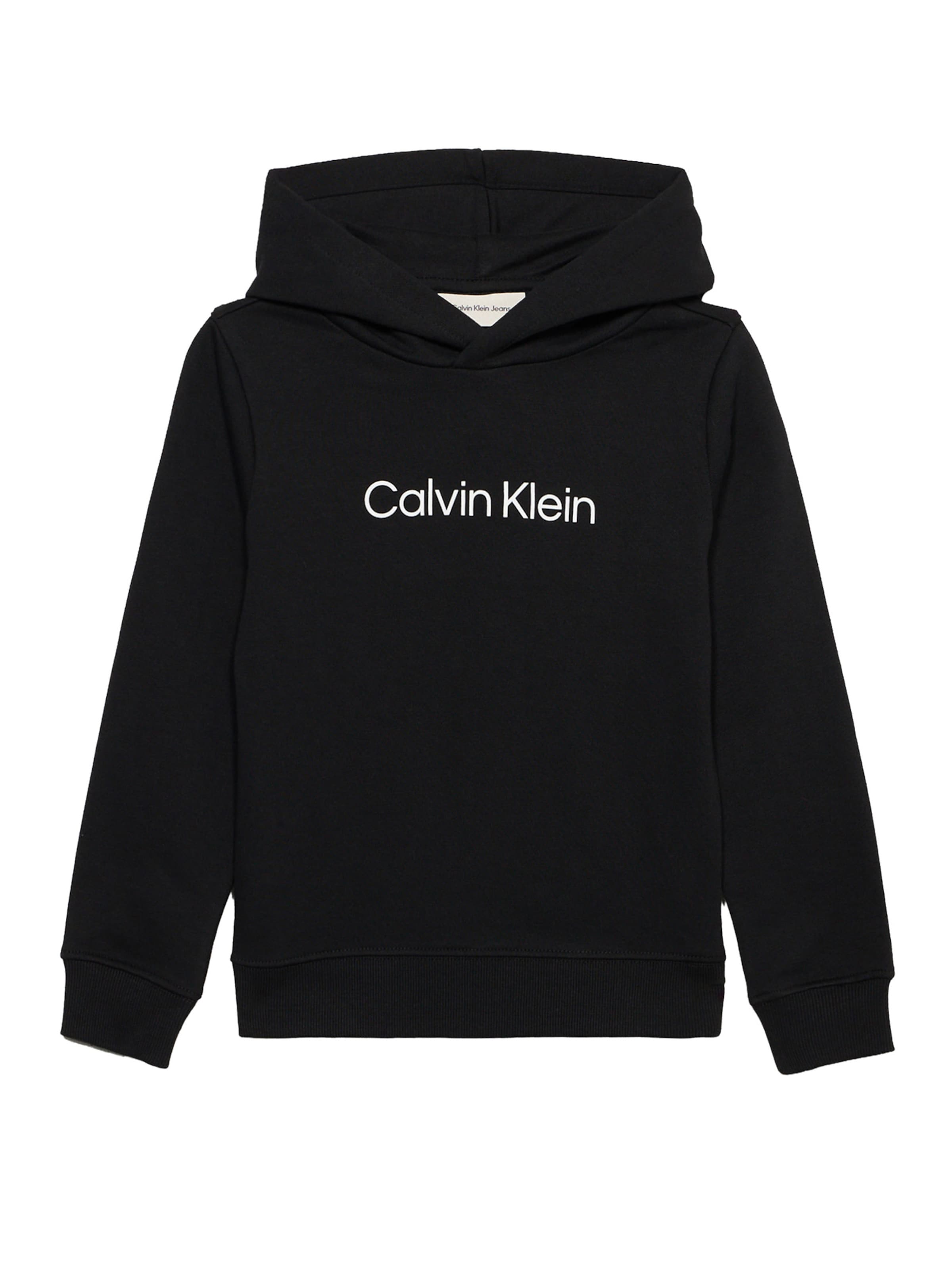 Sweat Calvin Klein Jeans en noir : devant