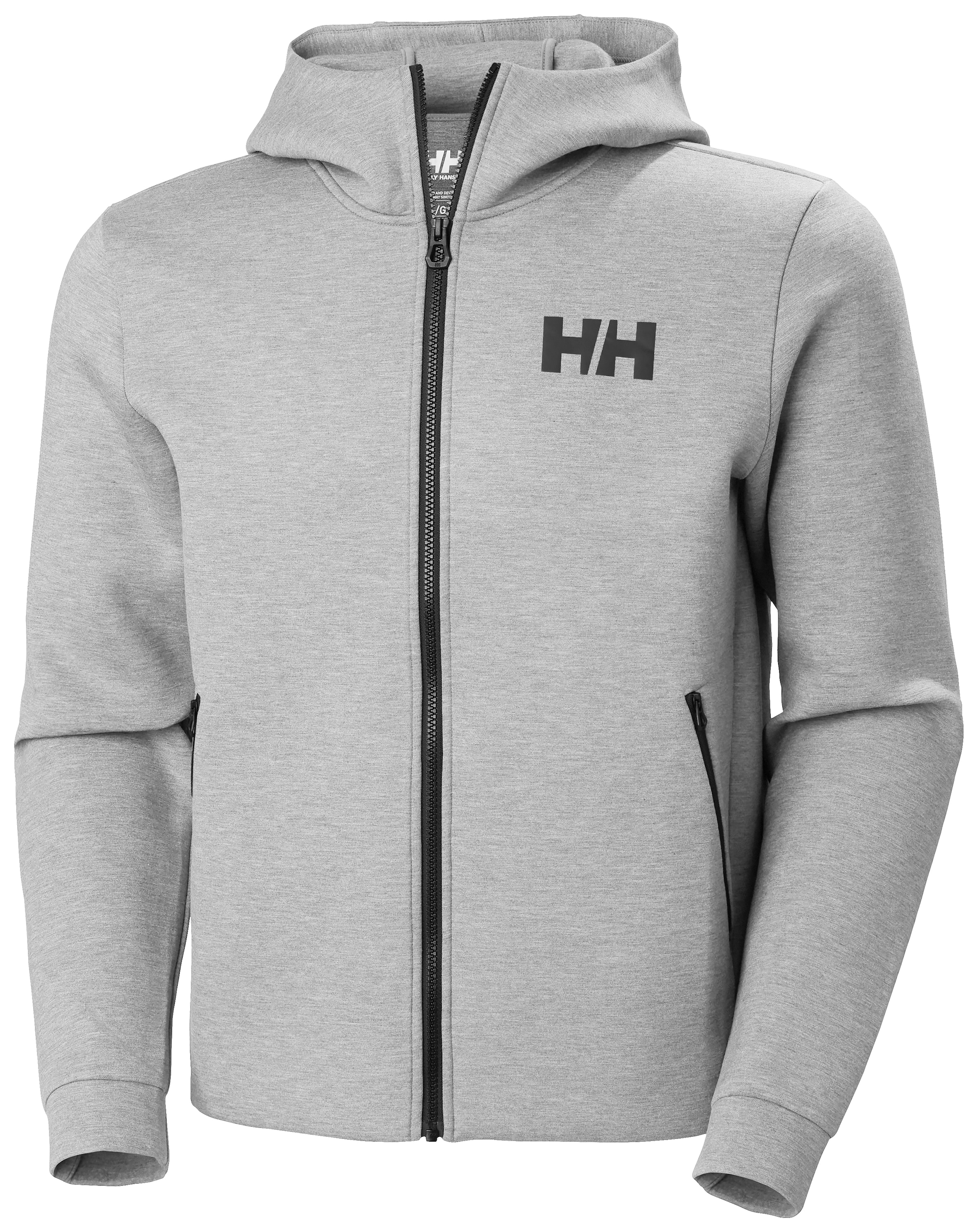 HELLY HANSEN Zip-Up Hoodie in Grey: front