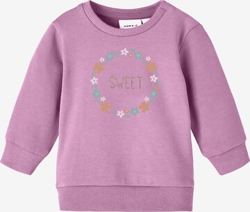 NAME IT Sweatshirt 'VRILLIE' in Roze: voorkant