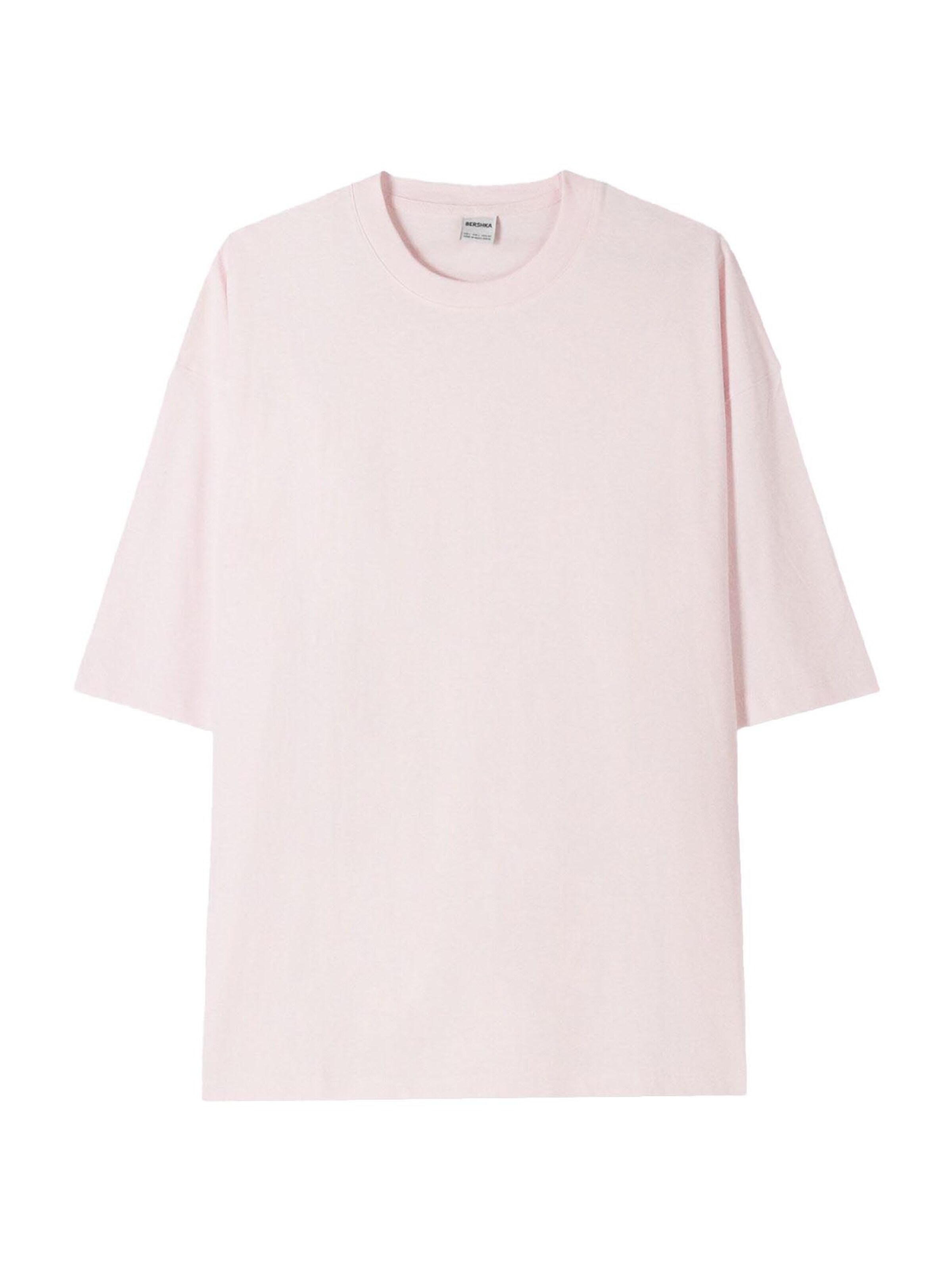 Bershka T-shirt i rosa: framsida