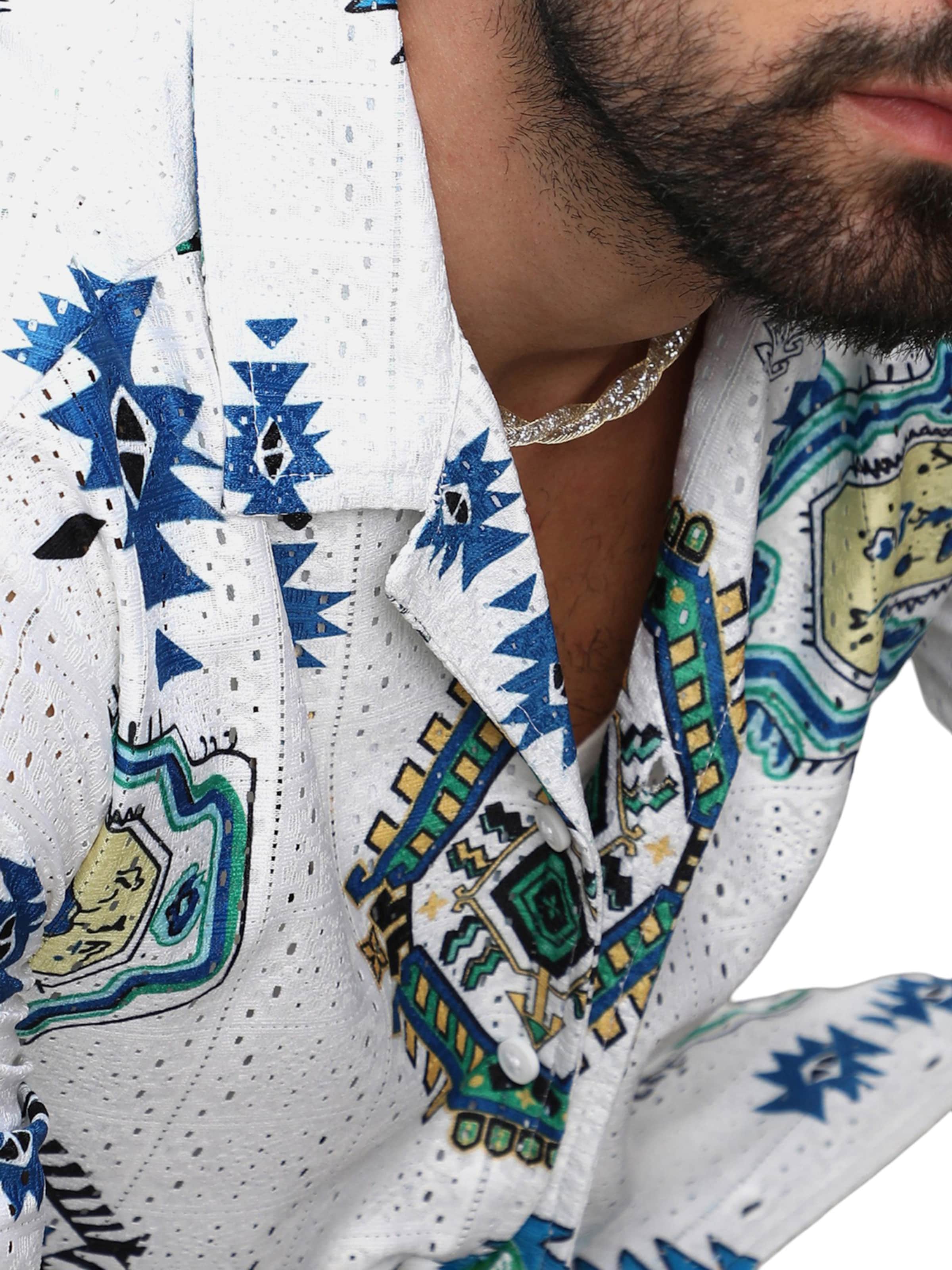 Campus Sutra Rovný strih Košeľa ' Kane ' - Biela