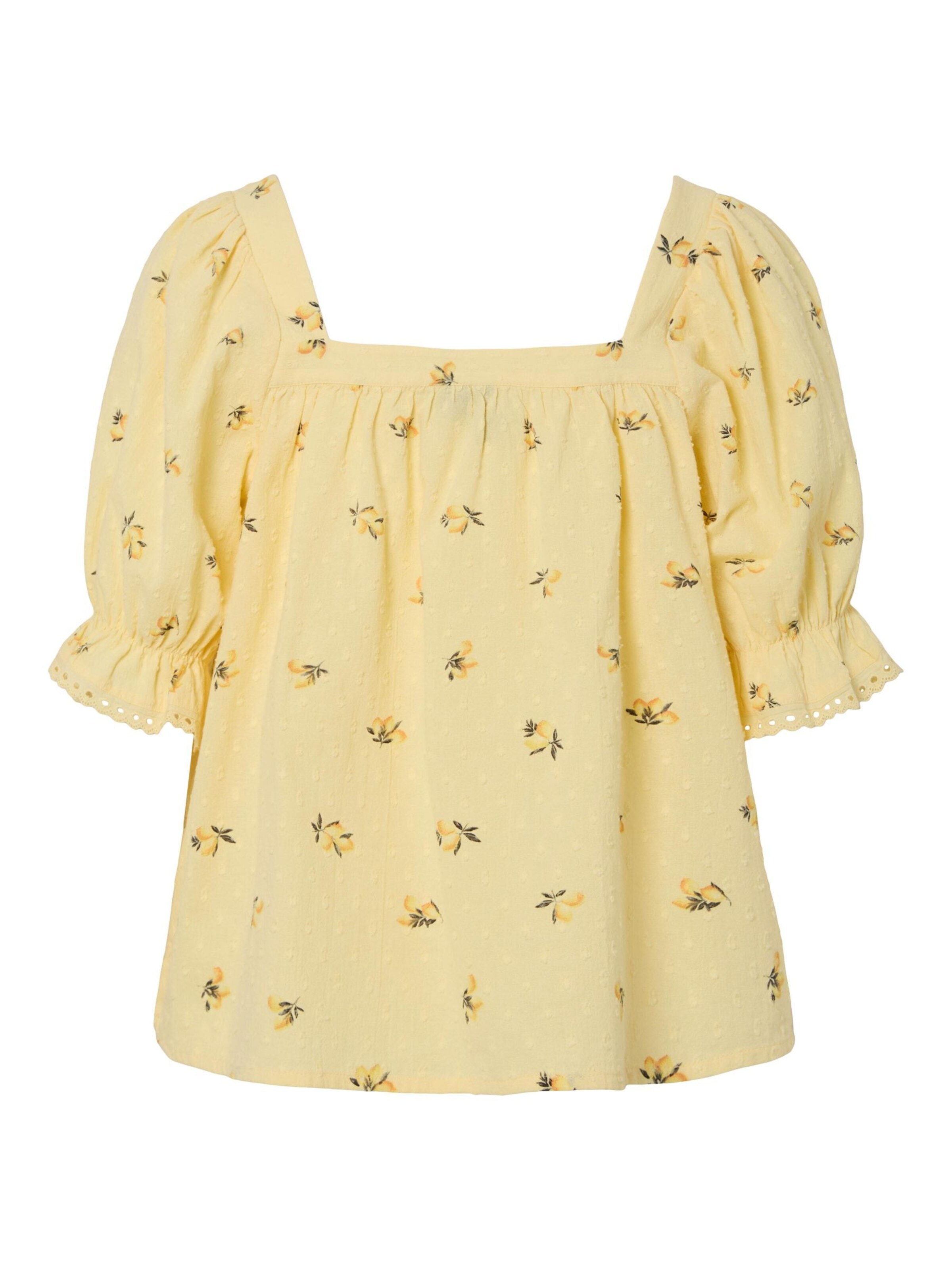 PIECES Bluse 'PCThea' i gul