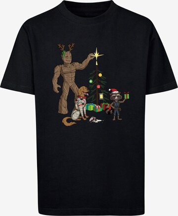 T-Shirt 'Guardians Of The Galaxy - Holiday Festive Group' ABSOLUTE CULT en noir : devant