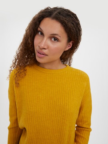 VERO MODA Sweater 'Lefile' in Yellow