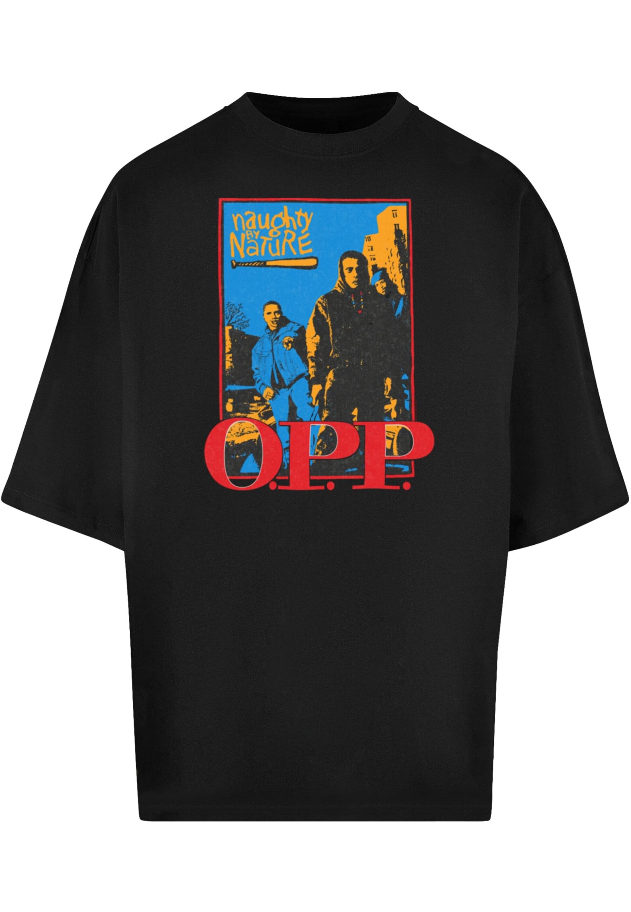 Merchcode Shirt 'Naughty By Nature' in Black: front