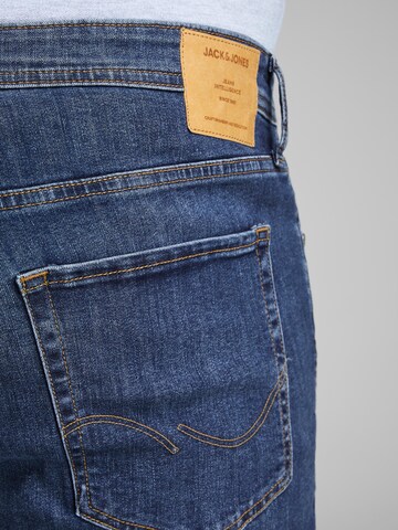 Jack & Jones Plus Slimfit Kavbojke 'JJTim' | modra barva