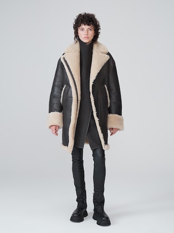 VESPUCCI BY VSP Winter Coat 'Eleonore' in Brown