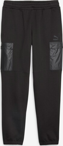 Regular Pantalon cargo 'Utility' PUMA en noir : devant