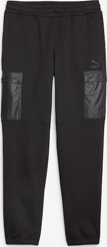 PUMA - regular Pantalón cargo 'Utility' en negro: frente