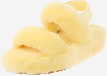 UGG - Sandália 'OH YEAH' em amarelo: frente