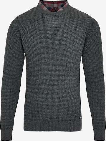 Threadbare Pullover 'Alexander' in Grau: predná strana