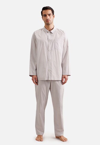 SEIDENSTICKER Long Pajamas 'Woven ' in Grey: front