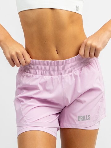 DRILLS Apparel Sporthose 'XFUNCTION 2-in-1 Shorts'‌‌‌‌‌ in Pink