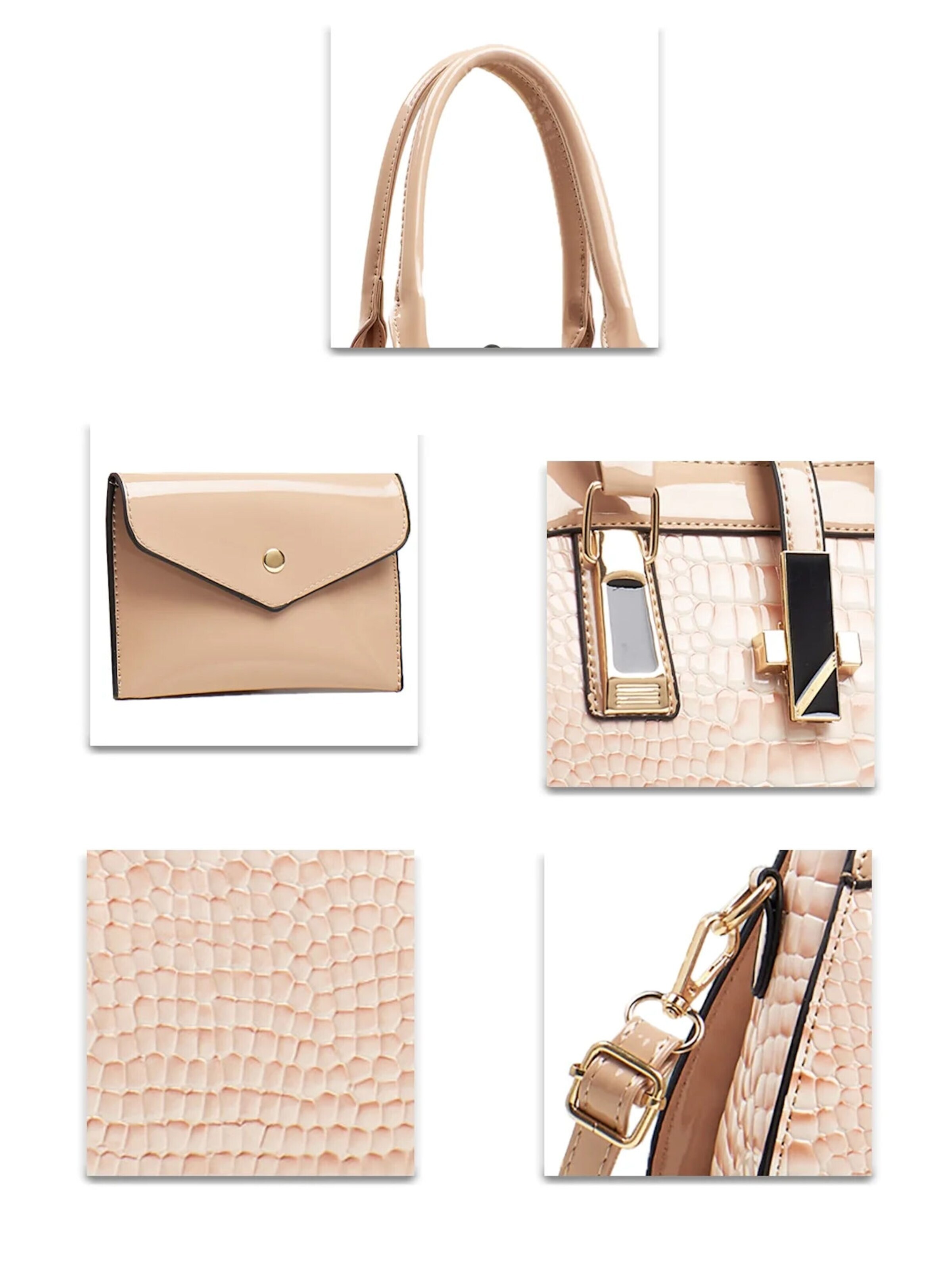 Tomshop24-7 Handbag '2er-Set Ursula' in Beige