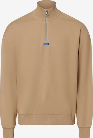 HUGO Sweatshirt 'Neeler' in Beige: front
