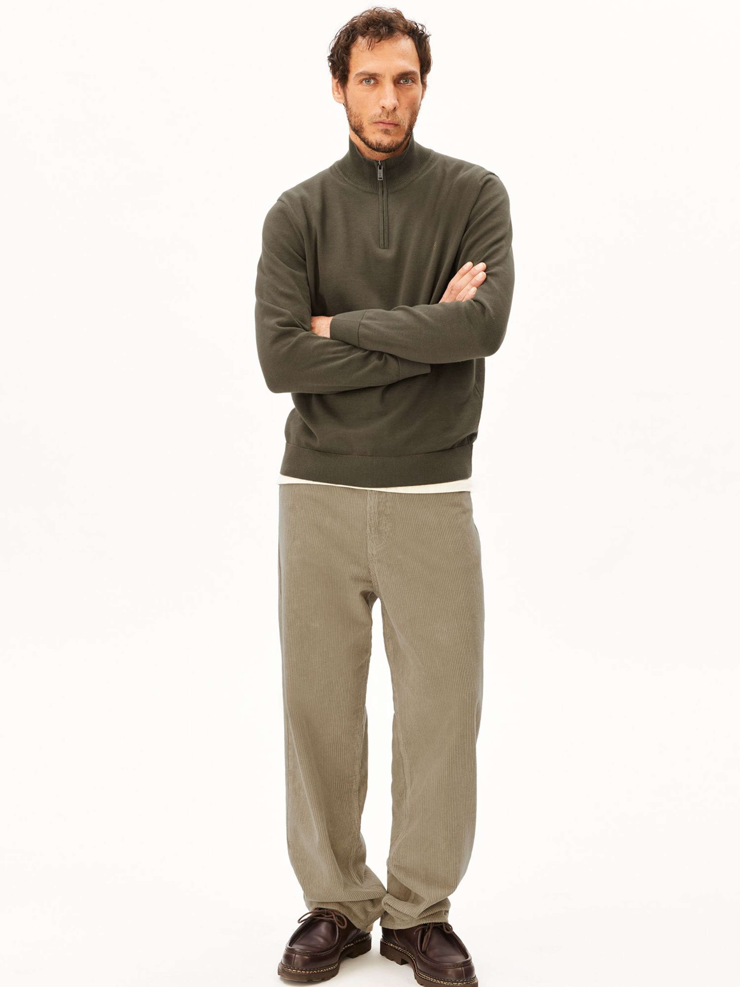 Pull-over ARMEDANGELS en vert : devant