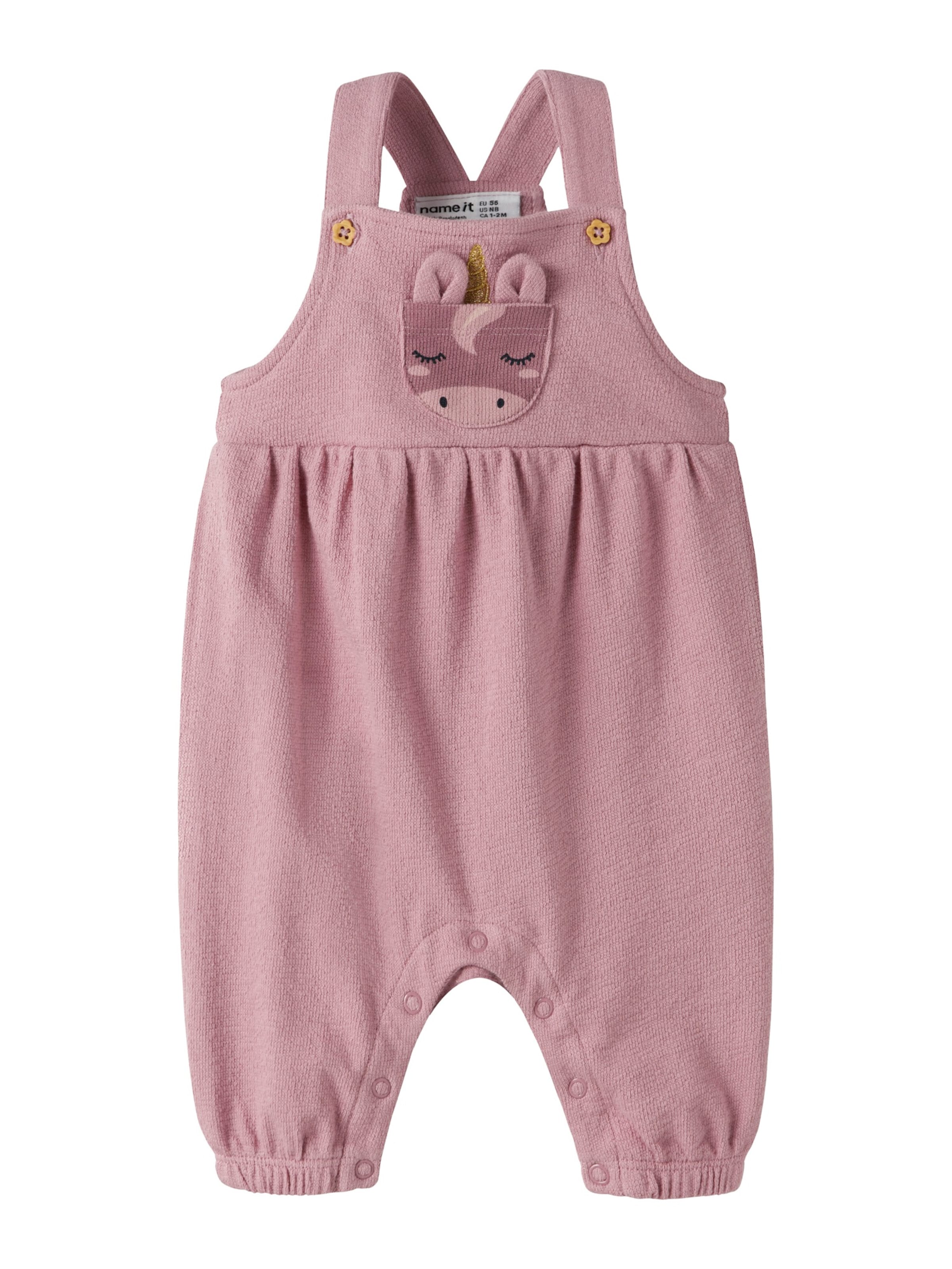 NAME IT Tapered Dungarees 'NBFLEAH' in Purple: front