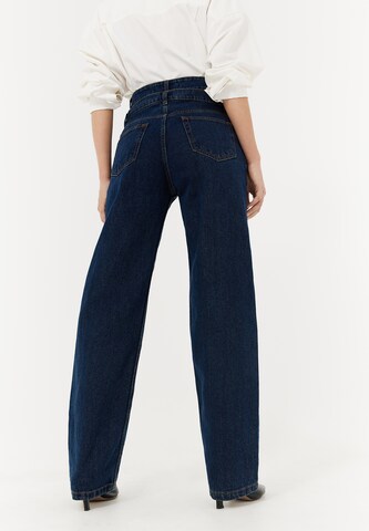 TOPTOP STUDIO Wide Leg Jeans in Blau