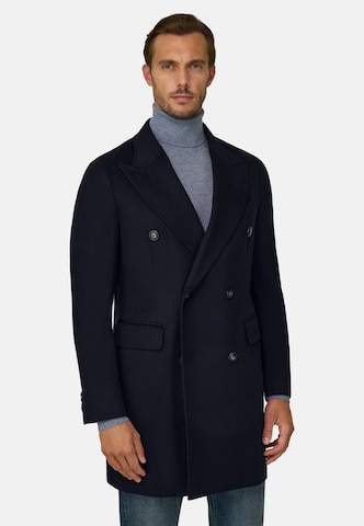 Manteau mi-saison Boggi Milano en bleu : devant