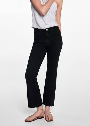 MANGO TEEN Flared Jeans in Black: front