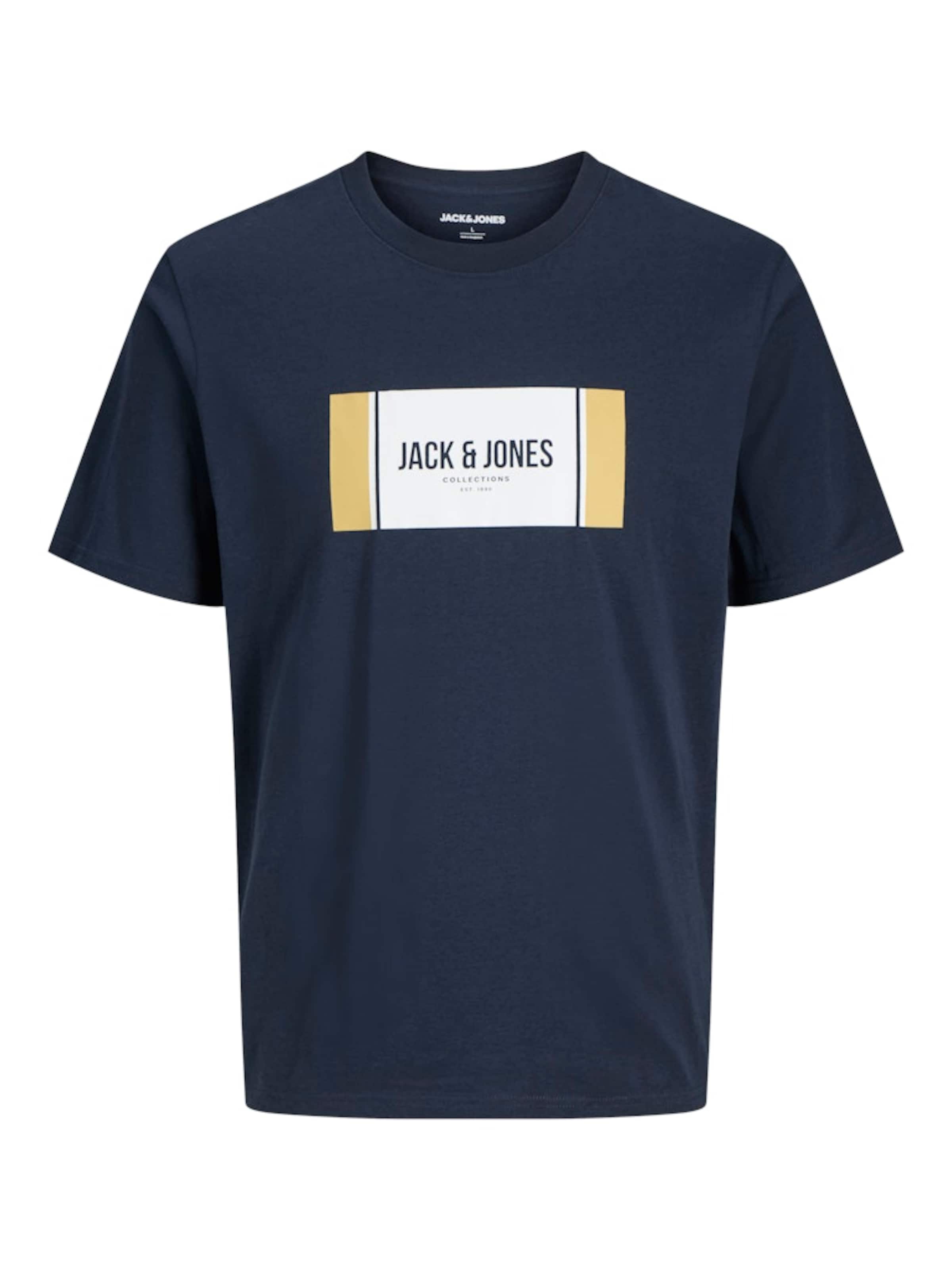 Tricou 'JJHAYATO' de la JACK & JONES pe alb