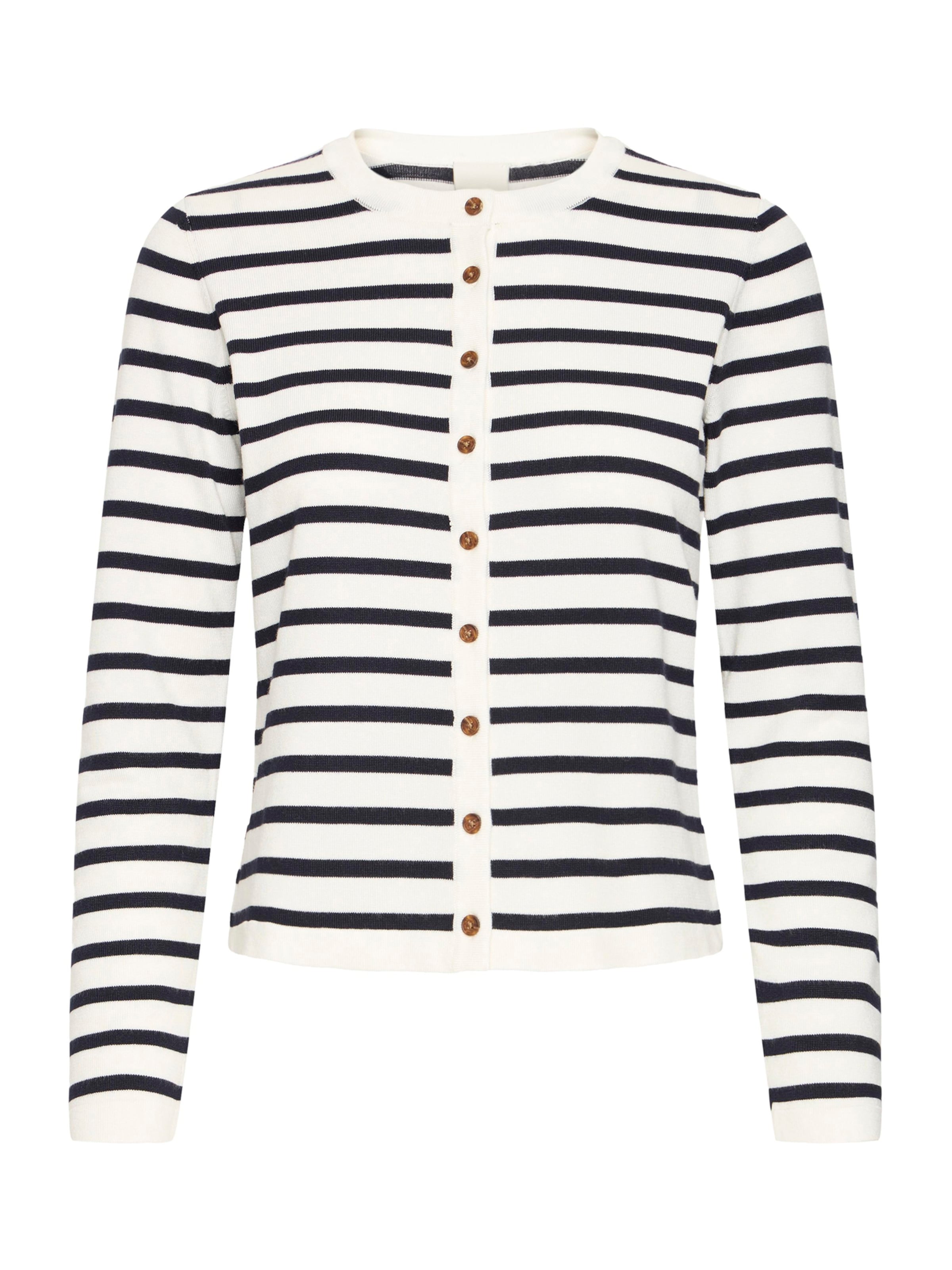 ICHI Cardigan 'IHLULS' i hvid: forside