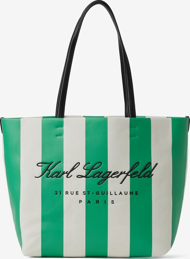 Karl Lagerfeld Handleveske i jade / svart / hvit, Produktvisning