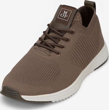 Marc O'Polo Platform trainers 'Jasper' in Brown: front