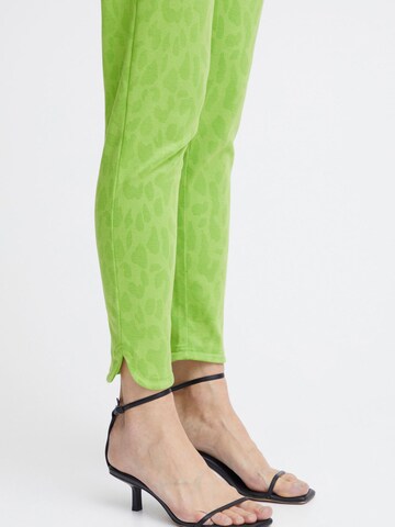 Regular Pantalon 'Kate' ICHI en vert