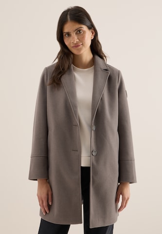 CECIL Between-Seasons Coat in Brown: front
