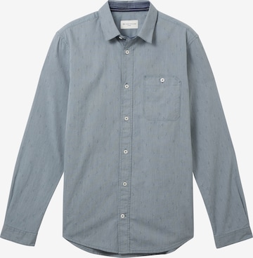 TOM TAILOR Button Up Shirt in Blue: front