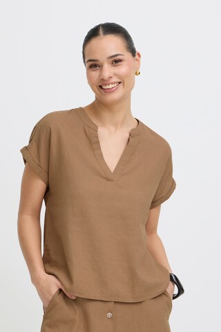 b.young - Blusa 'FALAKKA' em bege: frente