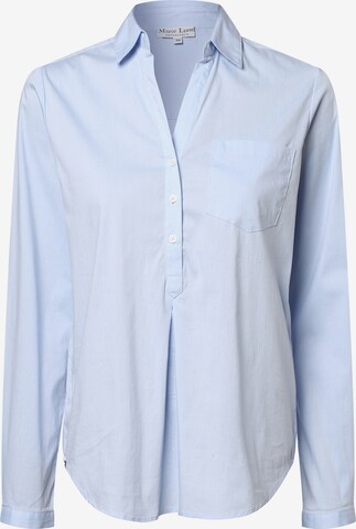 Marie Lund Blouse in Blauw: voorkant