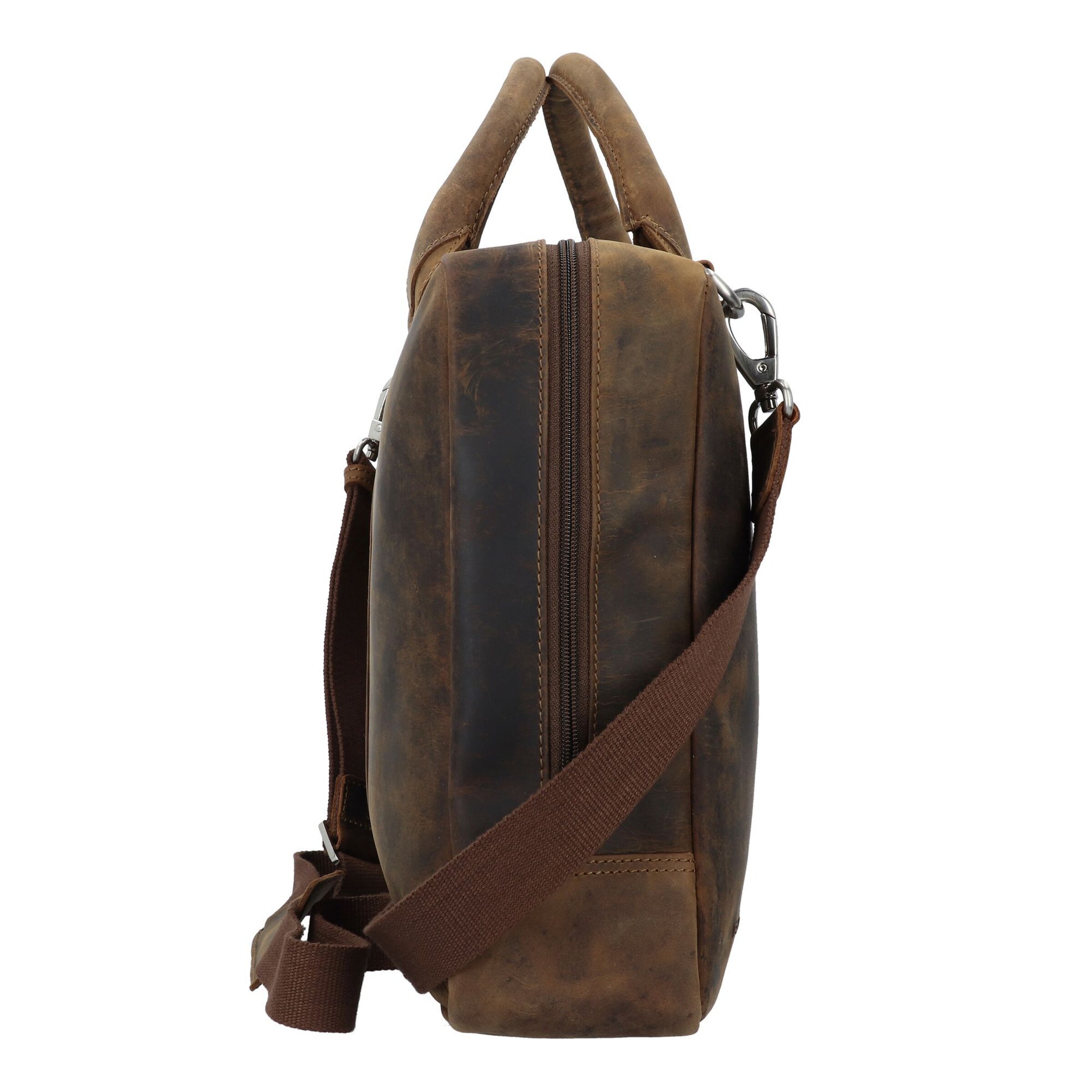 Plevier Document Bag in Brown