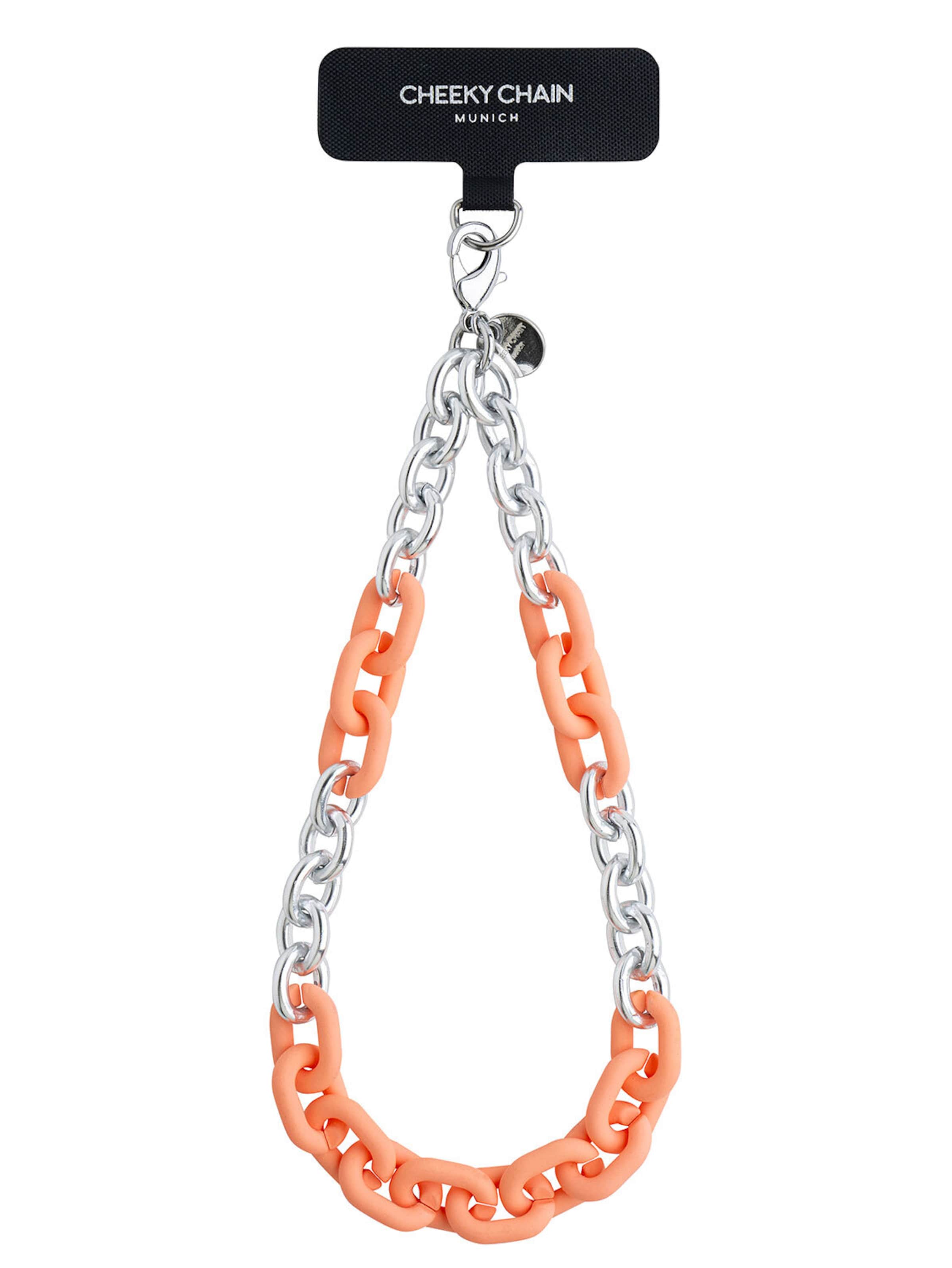 Protection pour Smartphone 'Lio' Cheeky Chain Munich en orange : devant