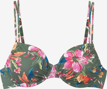 LASCANA T-Shirt Bikinitoppi värissä vihreä: etupuoli