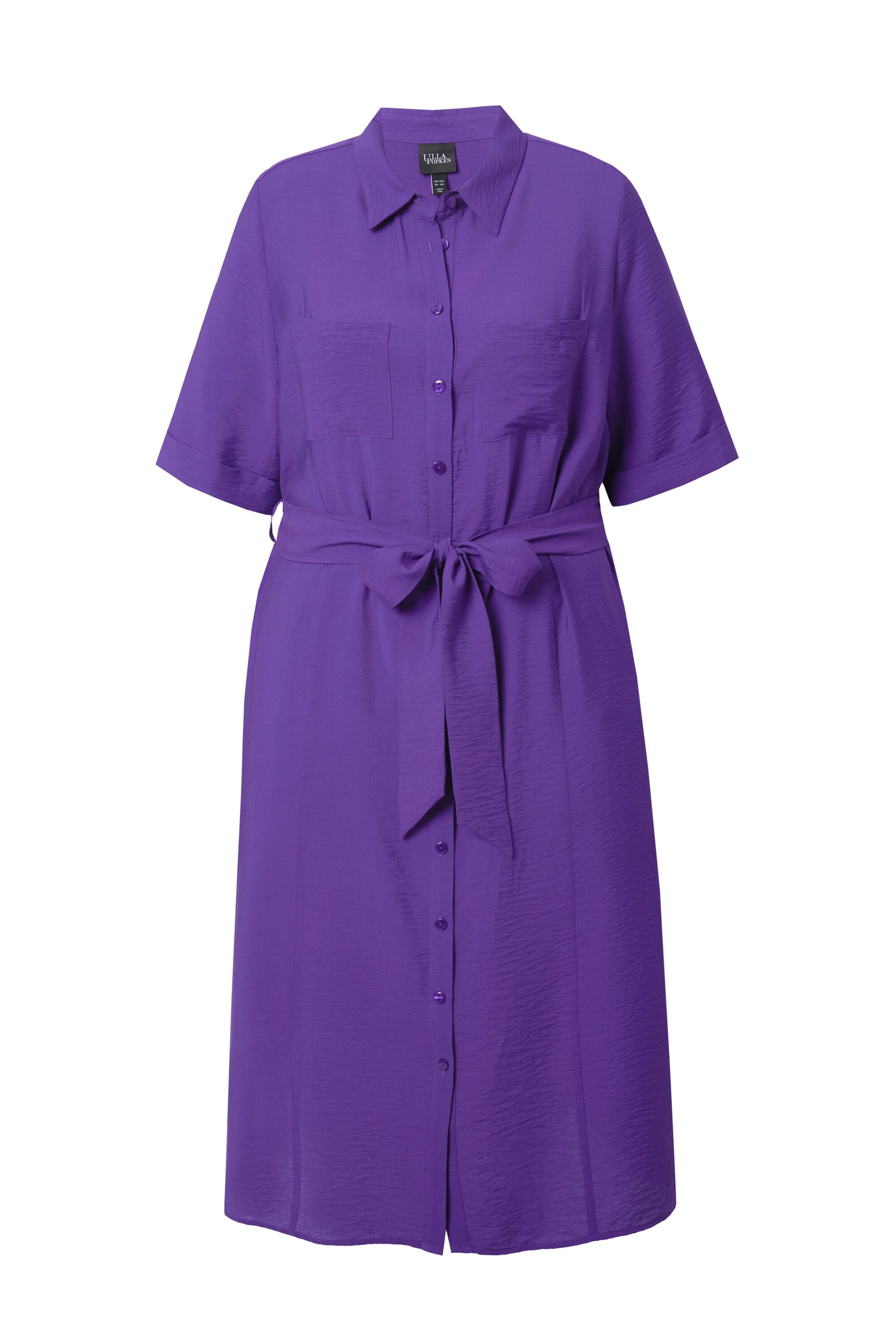 Ulla Popken Blousejurk in Lila: voorkant