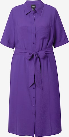 Ulla Popken Kleid in Lila: Vorderseite