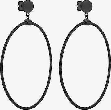 Boucles d'oreilles Liebeskind Berlin en noir : devant