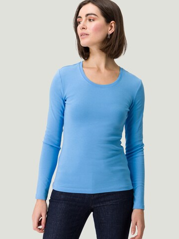 zero Shirt in Blauw: voorkant