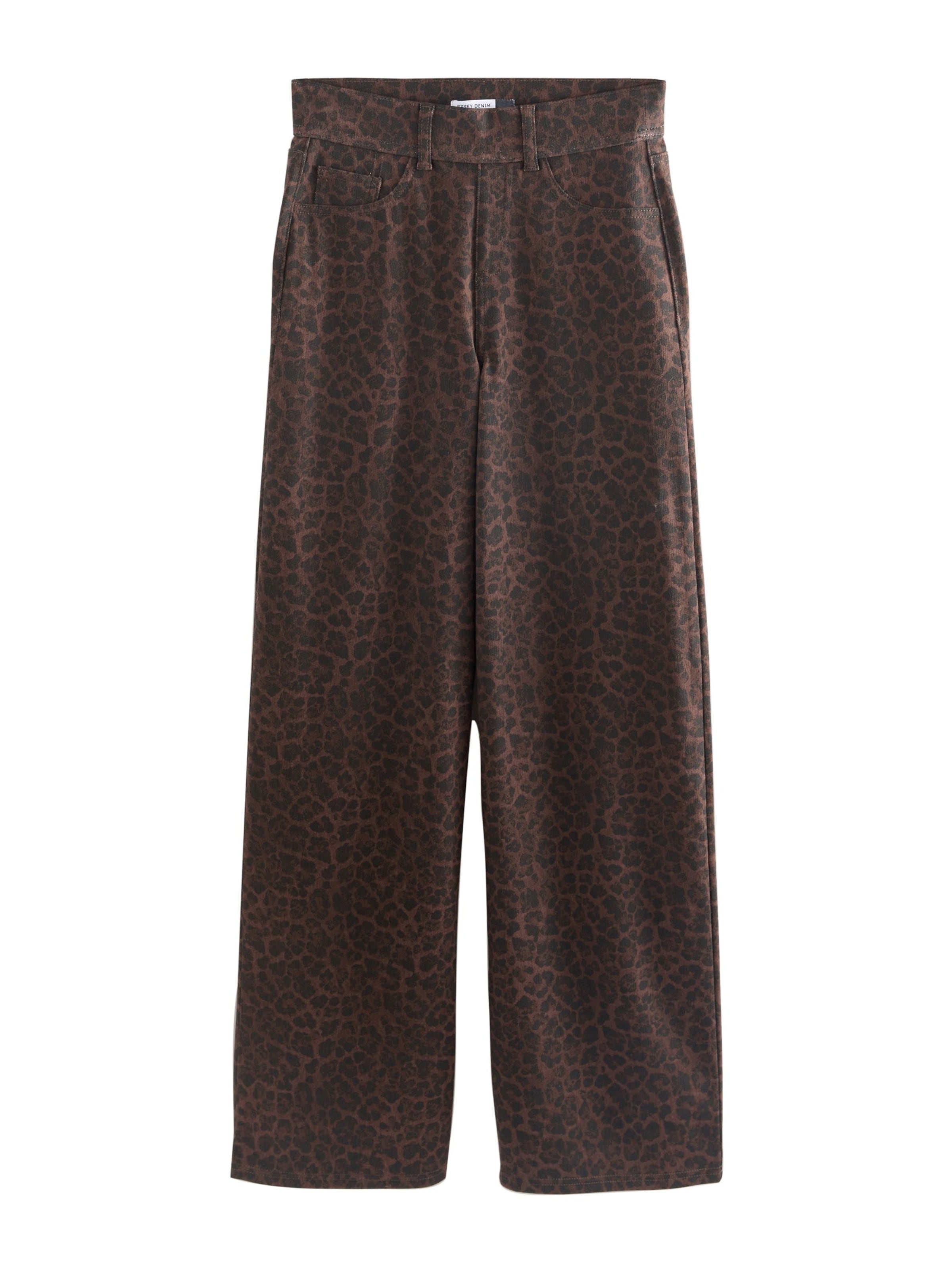 Next - Loosefit Calças em castanho: frente