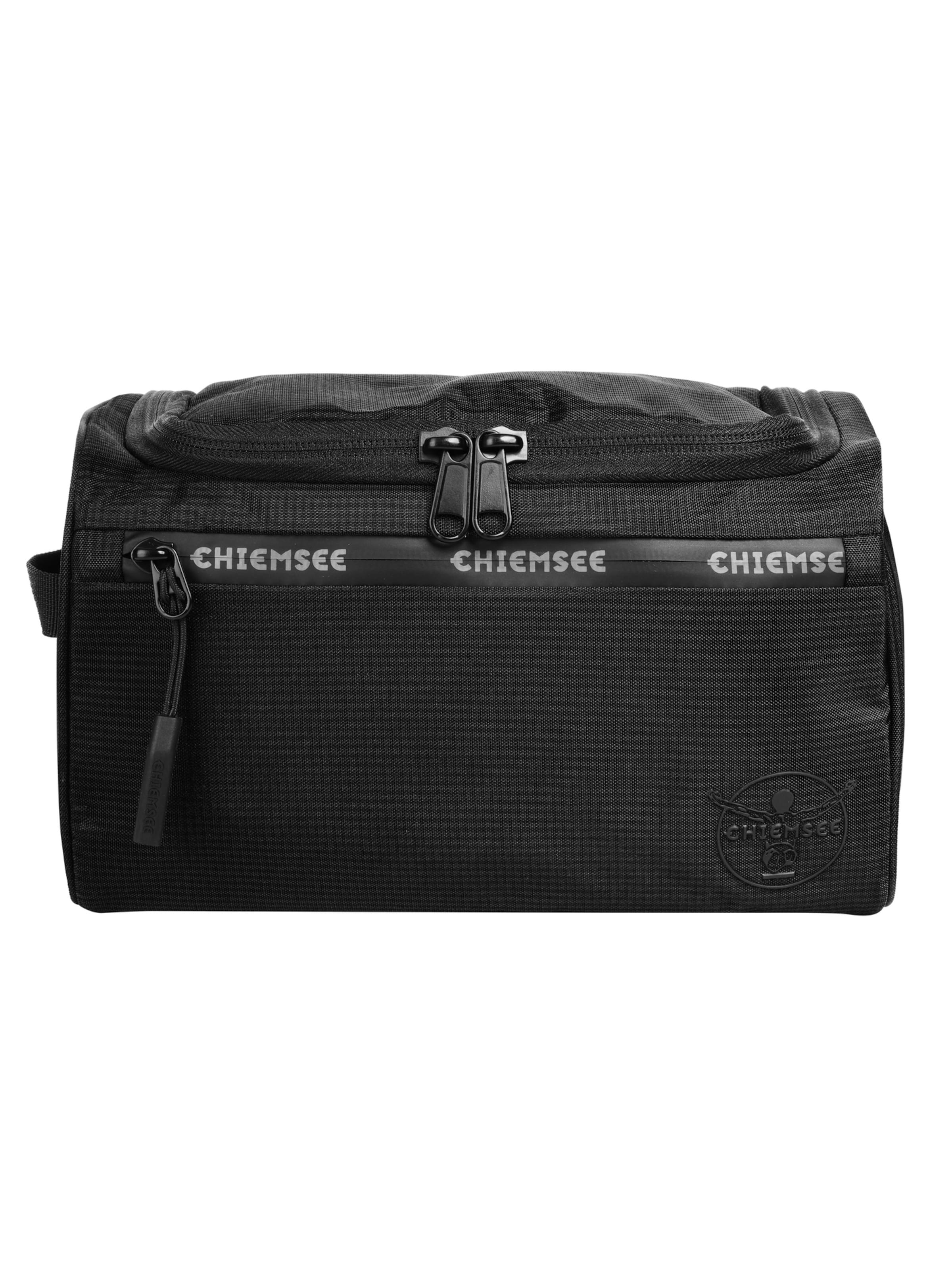 CHIEMSEE Kulturtasche 'LIGHT N BASE'‌‌‌‌‌‌‌‌‌‌ in Schwarz: Vorderseite