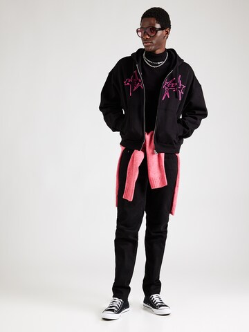 WEEKDAY Sweatjacke in Schwarz